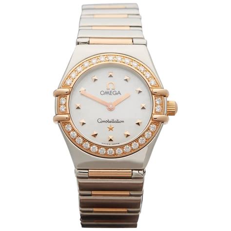 omega diamond watch ladies|omega constellation watch with diamonds.